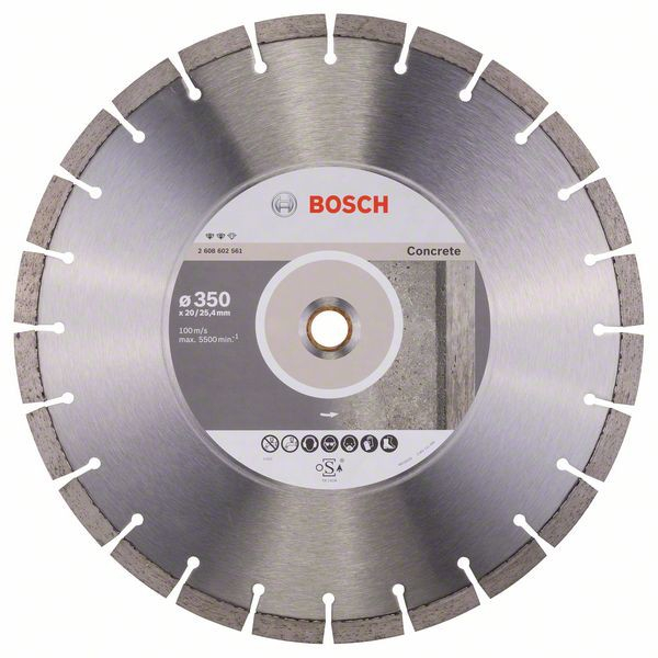 Bosch Disc diamantat Expert pentru beton 350×20.00+25.40×3.2mm 350x20.00+25.40x3.2mm imagine 2022