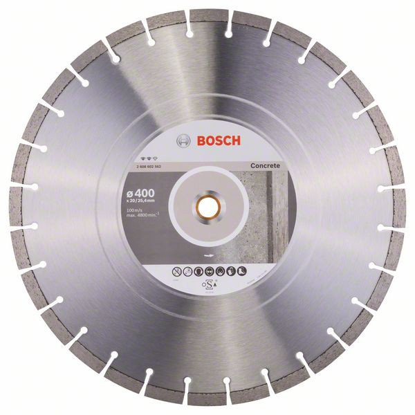 Bosch Disc diamantat Expert pentru beton 400x20.00 25.40x3.2mm