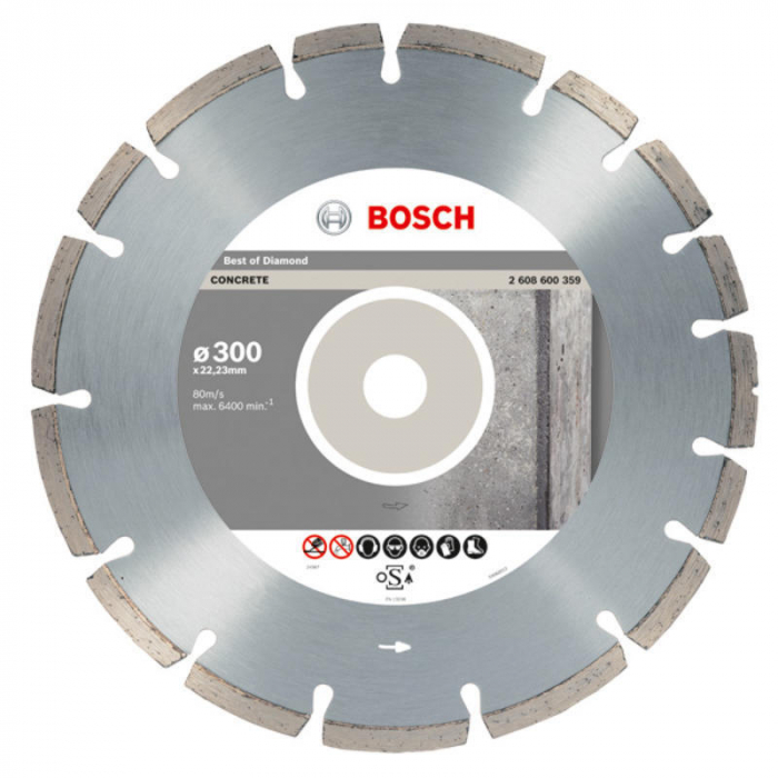 Bosch Disc diamantat pentru beton 300mm – PP 300mm imagine 2022