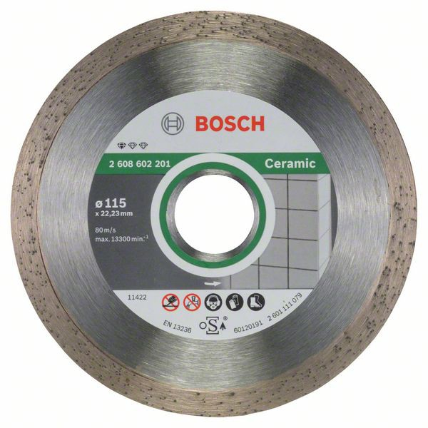 Bosch Disc diamantat Standard for Ceramic 115×22.23×1.6x7mm 115x22.23x1.6x7mm imagine 2022