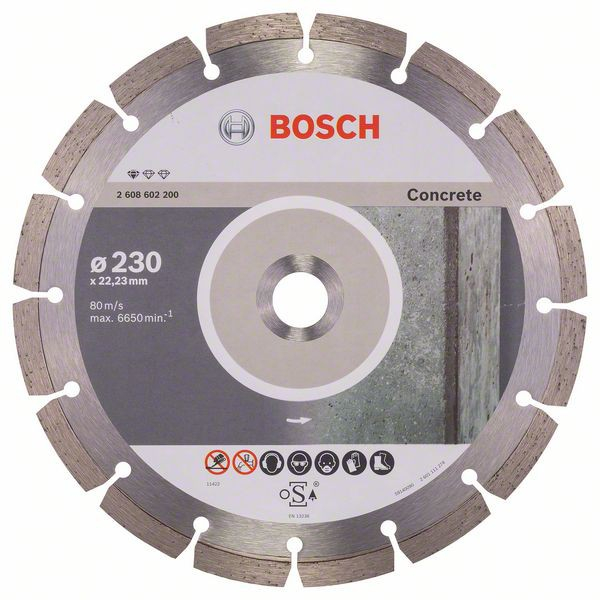 Bosch Disc diamantat Standard for Concrete 230×22,23×2,3x10mm 230x2223x23x10mm imagine 2022