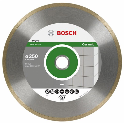 Bosch Disc diamantat Standard pentru ceramica 230×25.40×1.6x7mm 230x25.40x1.6x7mm imagine 2022