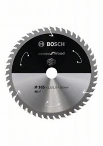 Bosch Disc Standard for Wood 165x20x48T special pentru circulare cu acumulator 165x20x48T imagine 2022