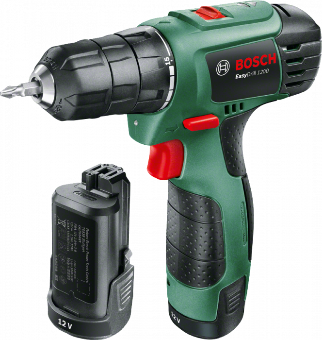 Bosch Easy Drill 1200 Masina de gaurit si insurubat LiIon 12V, 1650 rpm, 2 viteze