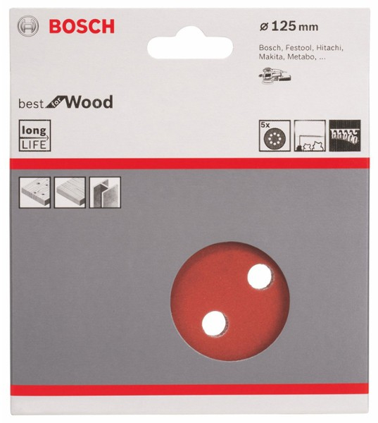 Bosch Foi abrazive C470 125mm, 60 set 5 buc.