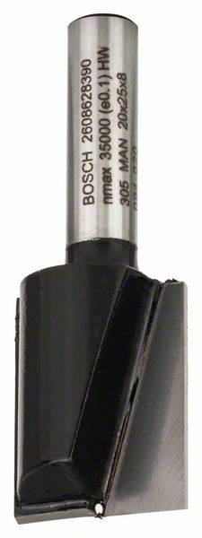 Bosch Freza dreapta, 8mm, D1 20mm, L 25mm, G 56mm 8mm, D1 20mm, L 25mm, G 56mm