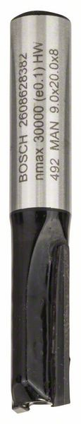 Bosch Freza dreapta, 8mm, D1 9mm, L 20mm, G 51mm 8mm, D1 9mm, L 20mm, G 51mm 20mm imagine 2022