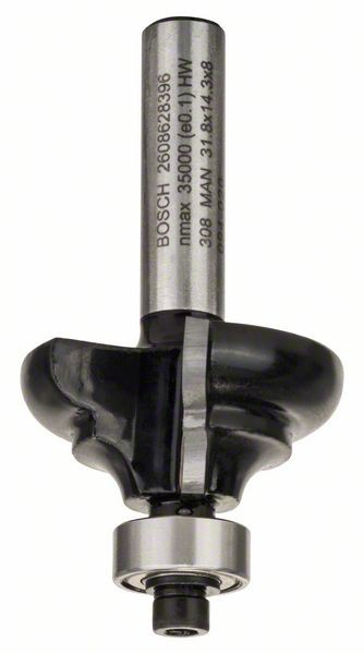 Bosch Freza pentru realizarea muchiilor C, 8mm, R1 4.8mm, B 9.5mm, L 14mm, G 57mm
