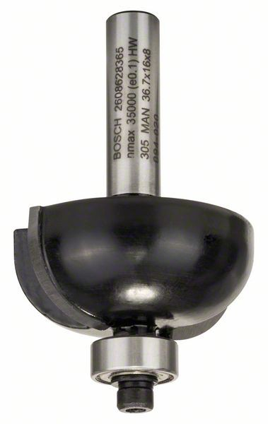 Bosch Freza profilata, 8mm, R1 12mm, D 36.7mm, L 16mm, G 58mm 8mm, R1 12mm, D 3