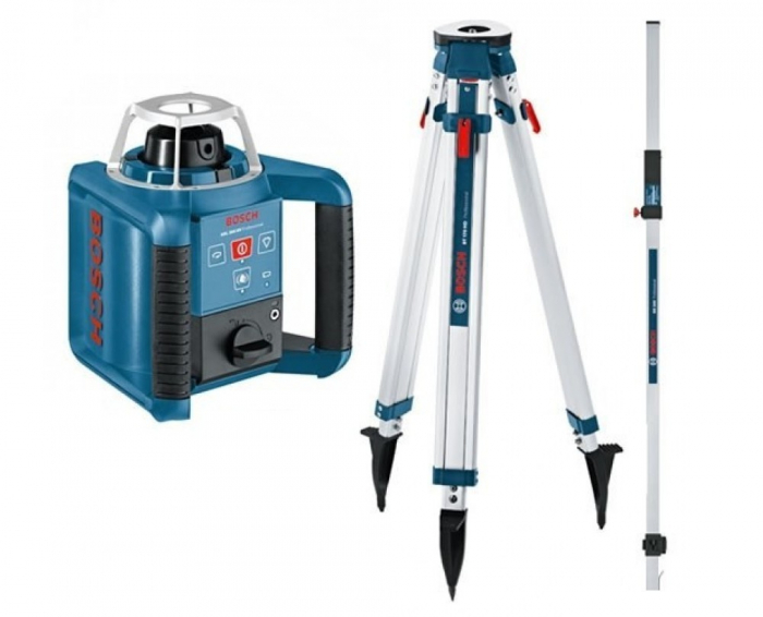 Bosch GRL 300 HV Nivela laser rotativa (300 m) + BT 170 Trepied + GR 240 Rigla