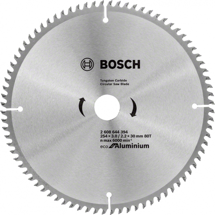 Bosch Panza ferastrau circular Eco for Aluminium, 254x30x3mm, 80T 254x30x3mm imagine 2022