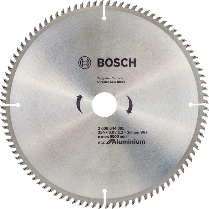 Bosch Panza ferastrau circular Eco for Aluminium, 254x30x3mm, 96T 254x30x3mm imagine 2022