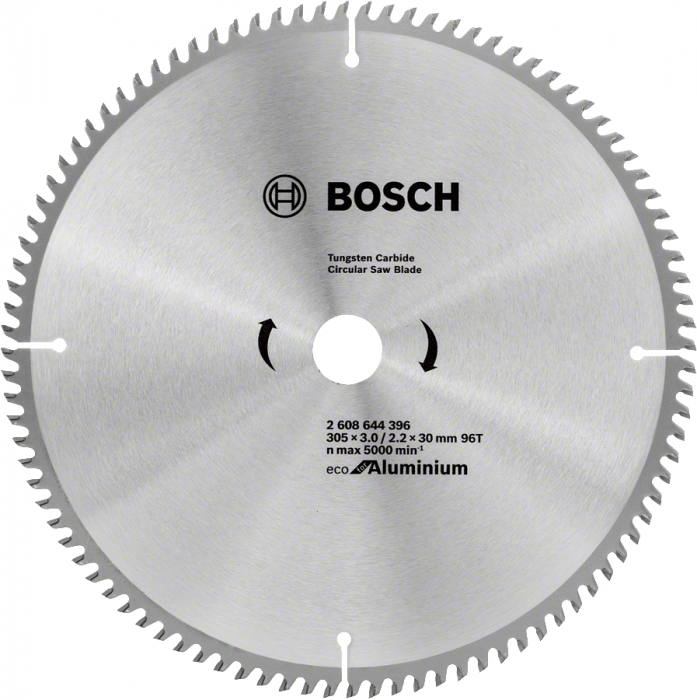 Bosch Panza ferastrau circular Eco for Aluminium, 305x30x3mm, 96T 305x30x3mm imagine 2022