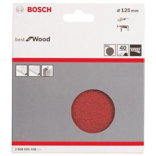 Bosch Set 10 foi abrazive C470, 125mm, 120 120 imagine 2022