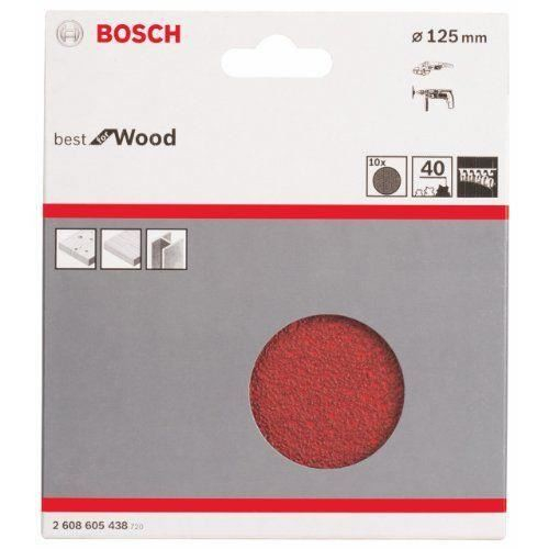 Bosch Set 10 foi abrazive C470, 125mm, 80 125mm imagine 2022