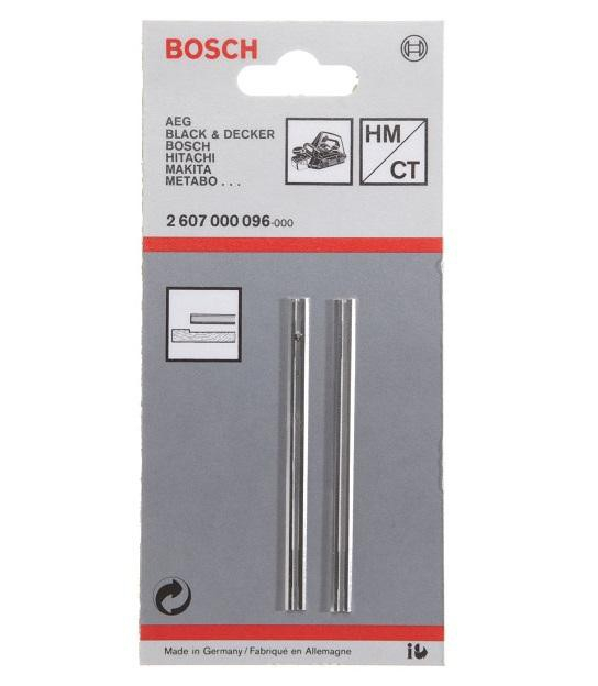 Bosch Set 2 cutite pentru rindele de 82mm, drept, cu carburi de tungsten, 40gr drept, carbur 40gr imagine 2022