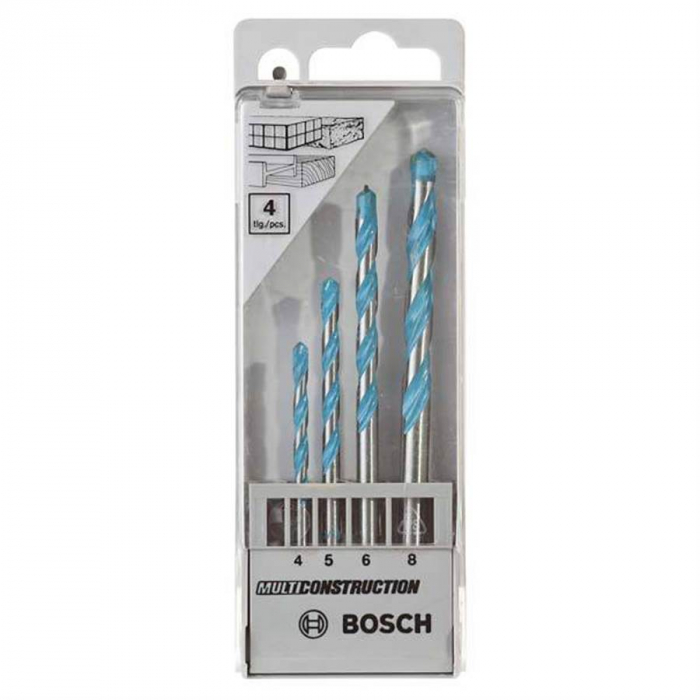 Bosch Set 4 burghie multifunctionale CYL-9 MultiConstruction, D4-8mm