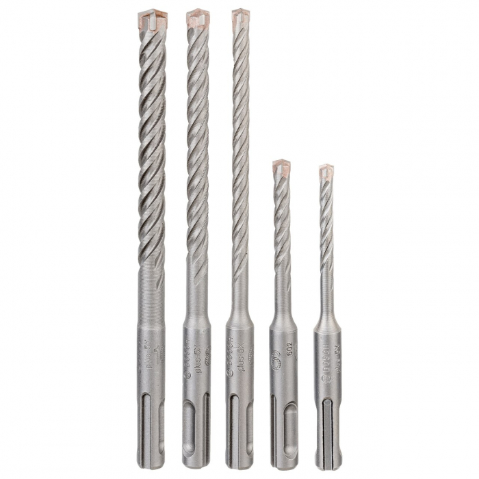 Bosch Set 5 burghie pentru gaurire cu percutie SDS Plus-5X, D5-10mm