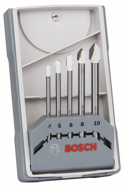 Bosch Set 5 burghie pentru placi ceramice CYL-9, D4-10mm Accesorii imagine 2022