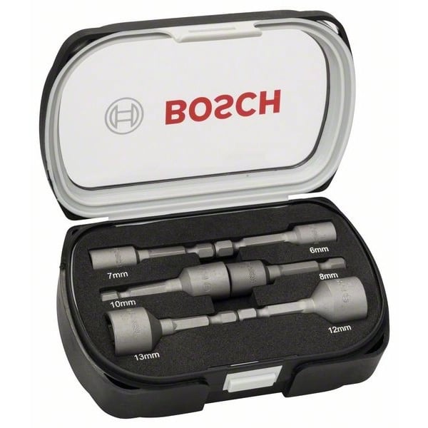 Bosch Set 6 chei tubulare, 50mm 6, 7, 8, 10, 12, 13mm
