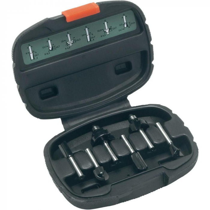 Bosch Set 6 freze de profilare TC, coada de 6mm 6mm imagine 2022