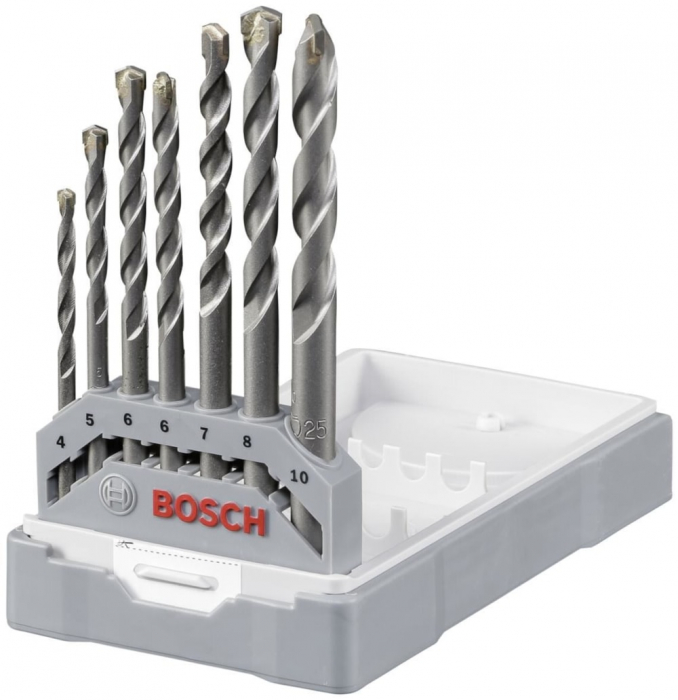 Bosch Set 7 burghie pentru beton CYL-3, D4-10mm Accesorii imagine 2022