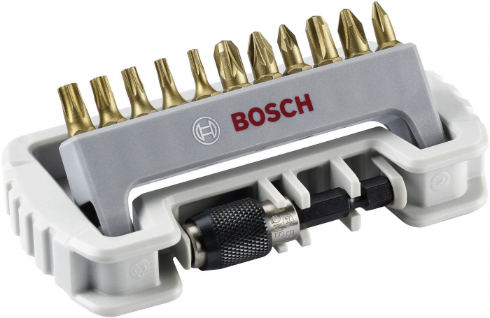 Bosch Set capete de surubelnita, 11 buc., inclusiv suport capete de surubelnita PH1; P set 12 buc.
