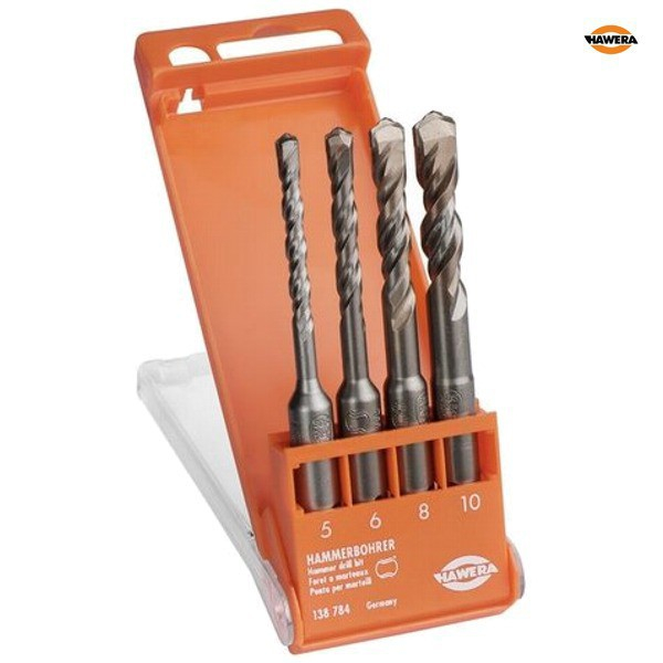 Hawera Set 4 burghie pentru beton, SDS Plus, caseta, D5-10mm Accesorii imagine 2022