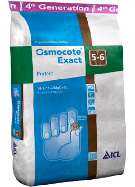 Ingrasamant de baza Osmocote Exact Protect 14+08+11+2MgO+ME 5-6 luni, 25 kg