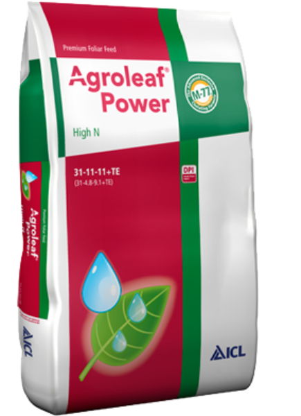 Ingrasamant foliar AGROLEAF Power High N 31+11+11+Me+Biostimulatori, 2 kg