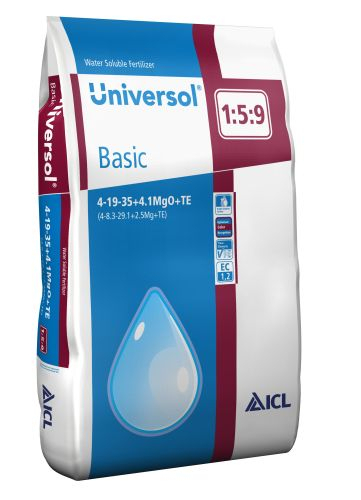 Ingrasamant hidrosolubil Universol Basic 04+19+35+4MgO+ME, 25 kg