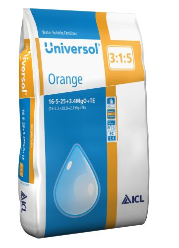 Ingrasamant hidrosolubil Universol Orange 16+05+25+3MgO+ME, 25 kg