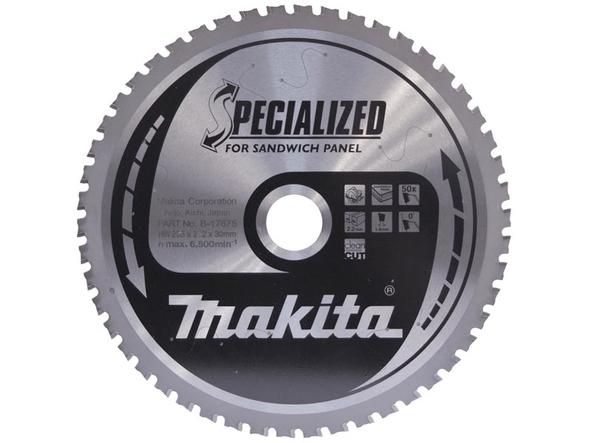 Makita B-17675 Panza circular, 235x30mm, 50 dinti, pentru panou sandwich