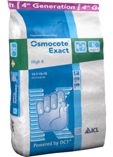 Ingrasamant de baza Osmocote Exact High K 12+08+19+2Mg+ME 8-9 luni, 25 kg