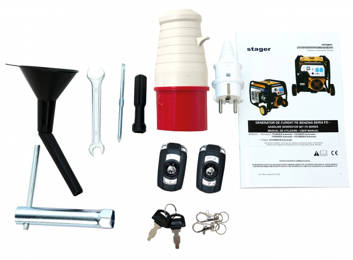 Stager FD 10000E3R Automatic Generator open-frame 8.5kW, trifazat, benzina, pornire electrica [3]