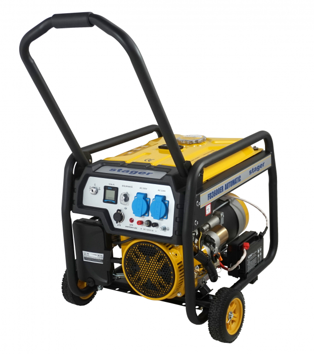 Stager FD 3600ER Automatic Generator open-frame 3kW, monofazat, benzina, pornire electrica [2]
