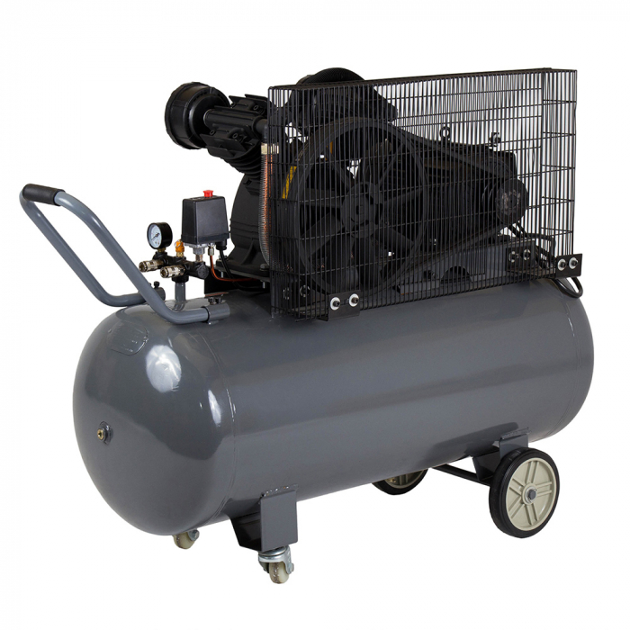 Stager HMV0.6 200 compresor aer, 200L, 8bar, 600L min, trifazat, angrenare curea 200 imagine noua congaz.ro 2022