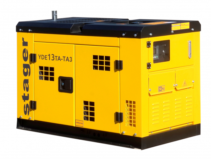 Stager YDE13TA-TA3 Generator insonorizat 9kW, 3000rpm, dual, diesel, pornire electrica [2]
