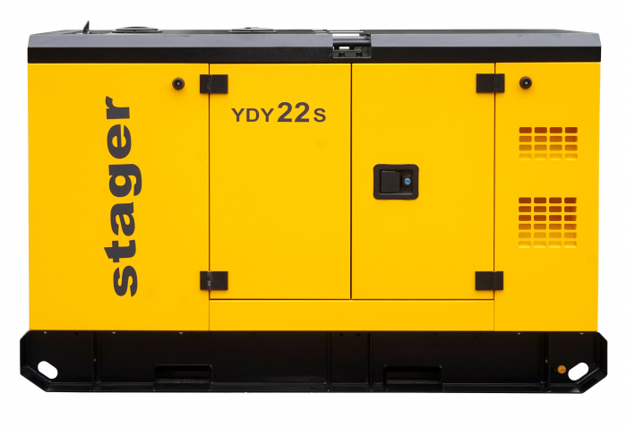 Stager YDY22S Generator insonorizat 22kVA, 87A, 1500rpm, monofazat, diesel [2]