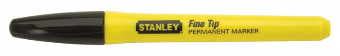 Stanley 0-47-316 Set 2 Markere permanente, negru, varf subtire