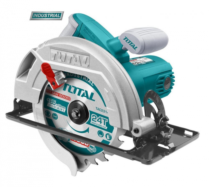 TOTAL - FIERASTRAU CIRCULAR DE MANA - 185MM - 1400W (INDUSTRIAL)