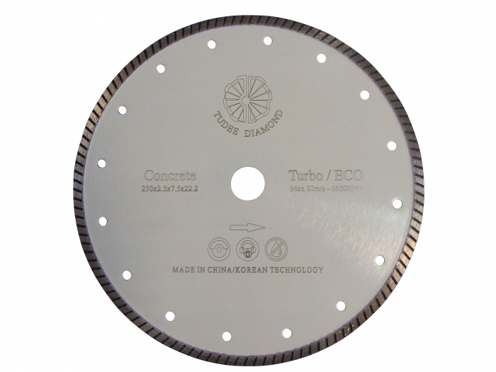 Tudee 180x22.2mm, Disc diamantat debitare beton dur