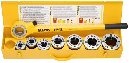 Utilaje pentru constructii - REMS Clupa filetat Eva Set R 1/2 - 2"  R 1/2-3/4-1-1 1/4-1 1/2-2" 520017