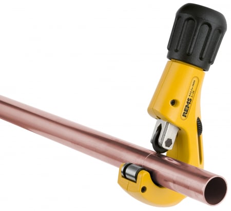 REMS Set promo Masina de indoit tevi Curvo Set 15-18-22-28 580027 R220 + Taietor tevi RAS Cu INOX 3-35 113350 R 580X03 [2]