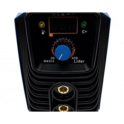 Aparat sudura LIDER PREMIUM MMA 450 A MX934 afisaj electronic cablu 12mm / 3m valiza transport [3]