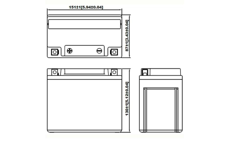 Baterie utilaje generator , motocultor , freza zapada GEL 12V 12Ah Yucell YG12-BS [2]