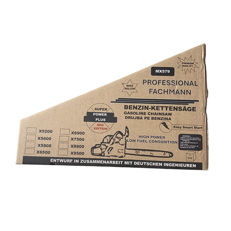 Drujba pe benzina Super Power Plus Red Edition, 9.8 CP, lama 40 cm + lant 32 dinti, eficienta maxima [4]
