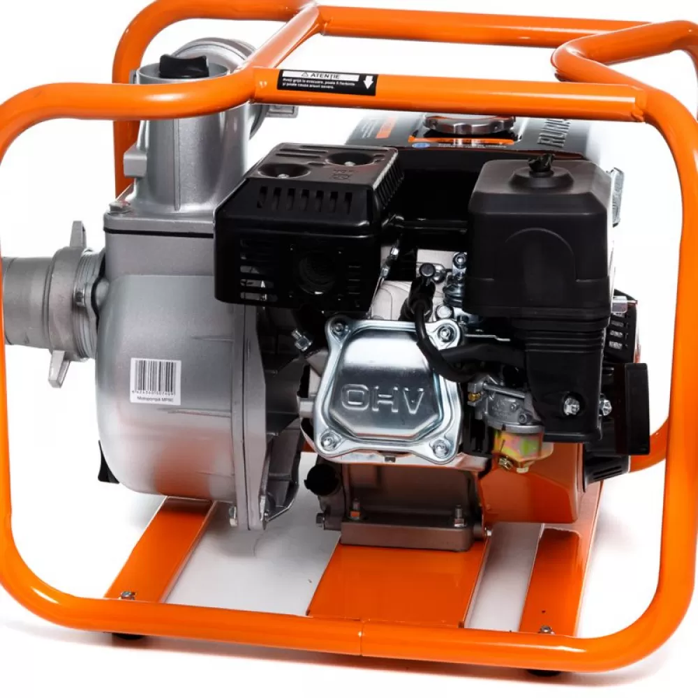 Motopompa apa curata Ruris MP80, 7 CP, 212 CC, 48 m³/h debit apa, 3" diametru racord, 250 m refulare pe orizontala, 8 m adancime absorbtie, 3.6 l, benzina [5]
