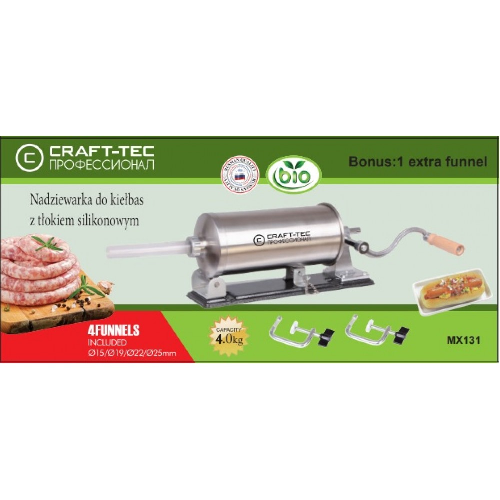 Oferta Aparat de umplut carnati orizontal, inox, 4KG - CRAFT+ Piston pentru masina de carnati 4 kg [3]