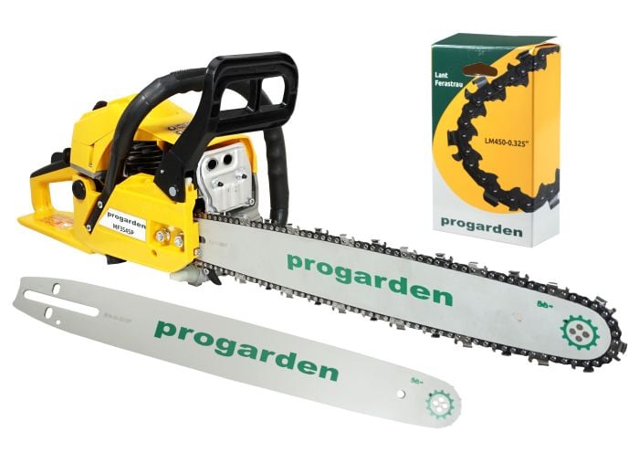 ProGARDEN MF3545P Motoferastrau 450mm, 3.4CP, benzina 2t, 55cmc + Cadou lama si lant de 450mm x 0.325" [6]